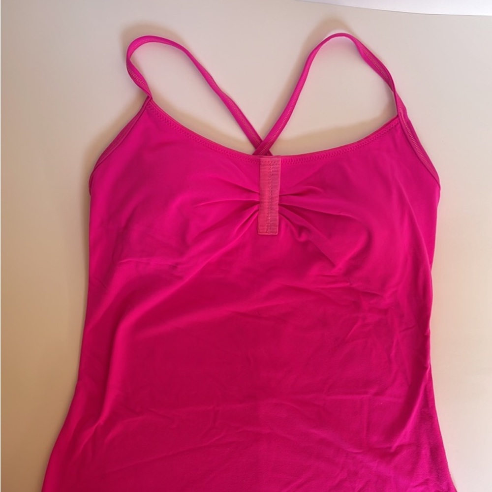 lululemon athletica Hot Pink Strappy Tank Top